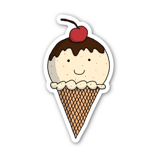 Vanilla Ice Cream Sticker