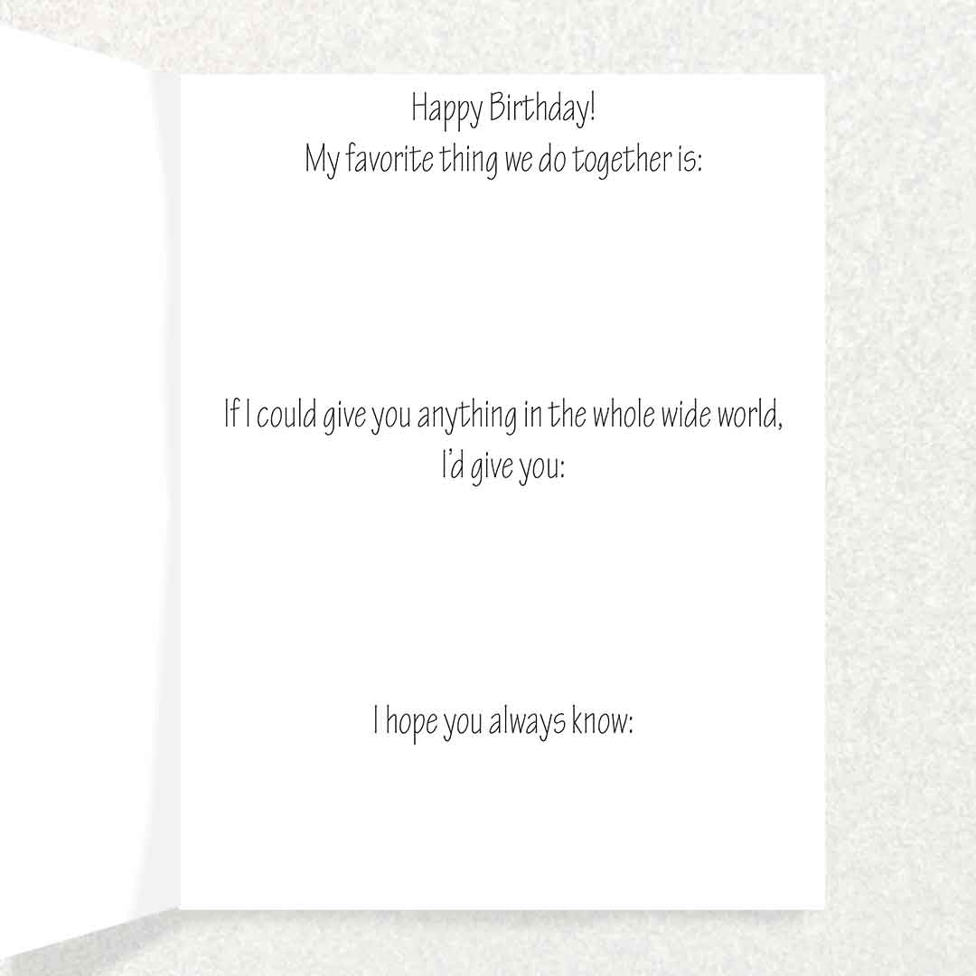 Neon Yellow Pink Birthday: Keepsake Interview Prompts Card