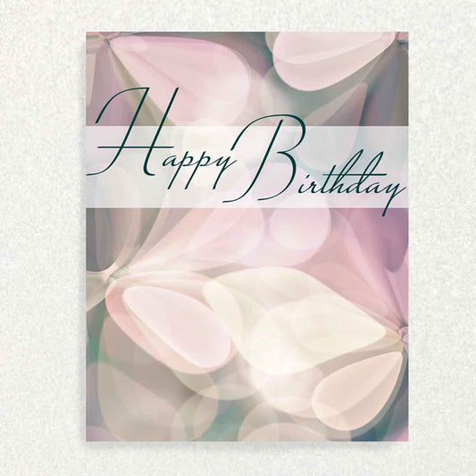 Front of Spring Birthday moody Vibes card dark olive green and pinks colored crystal flowers