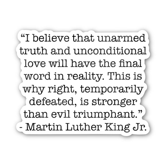 Martin Luther JR Quote Sticker