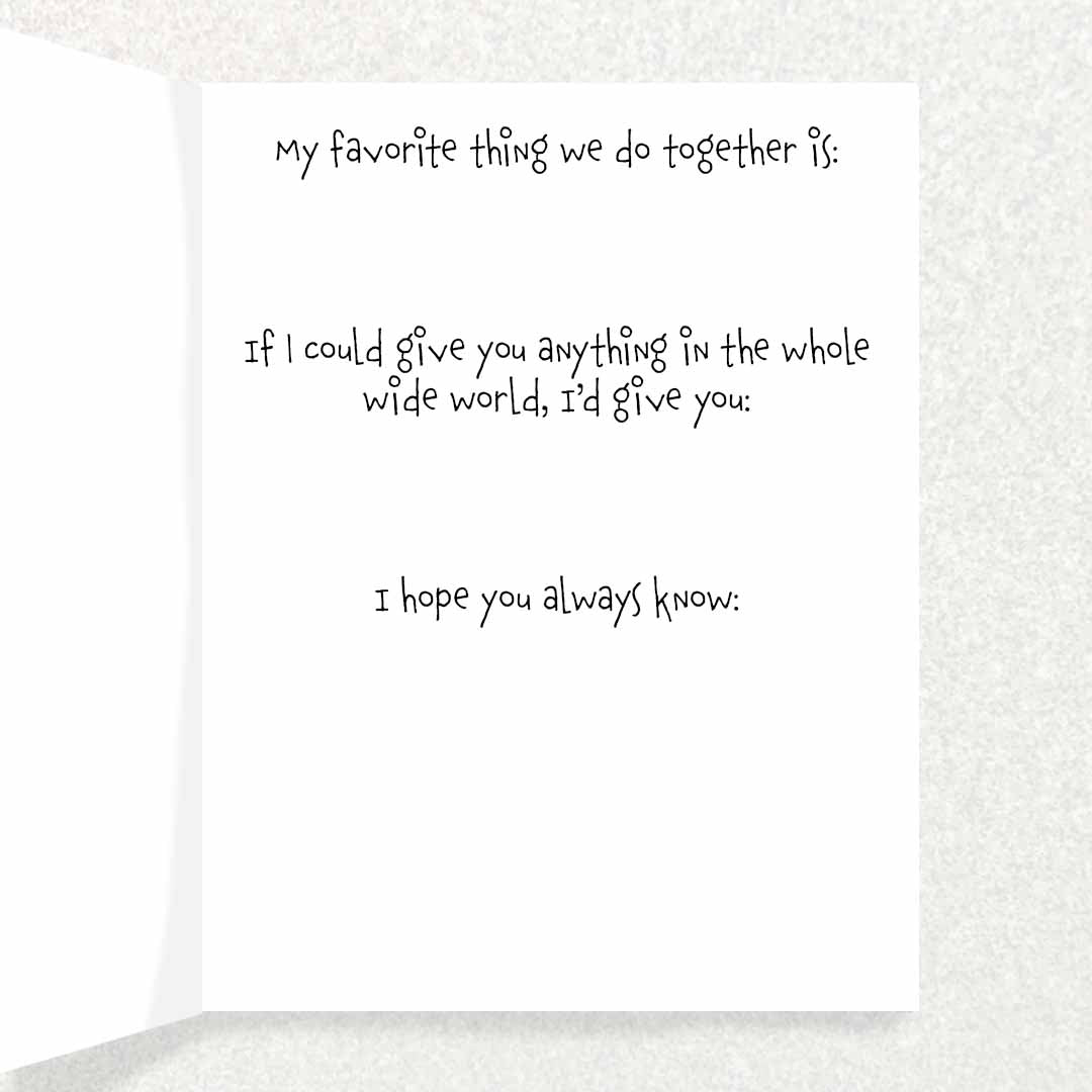 I love all the Colors of You: Keepsake Prompt PRIDE card