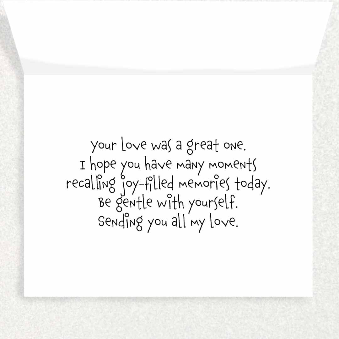 Candy Hearts : Grief and Loss Valentine's Day Card Written Hugs Designs