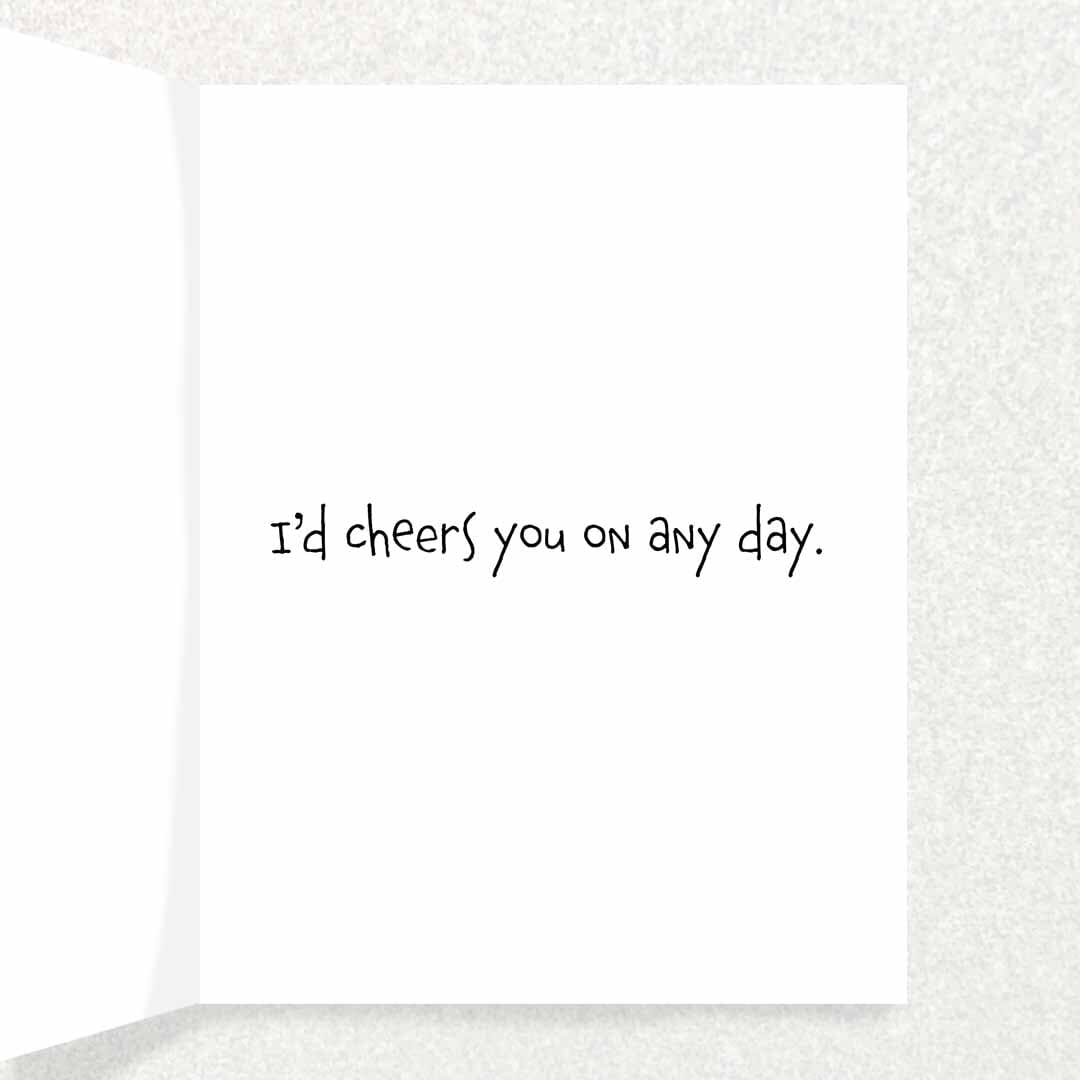 Cheers on You: Special Greeting Card Written Hugs Designs
