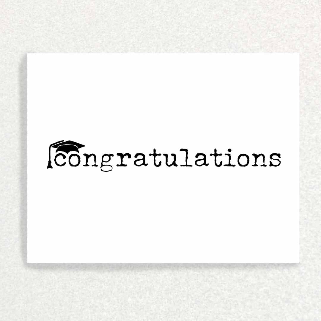 Congratulations: Graduation Card Written Hugs Designs