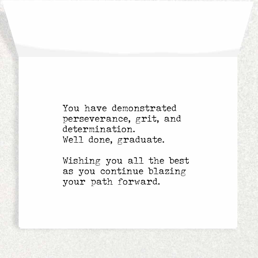 Congratulations: Graduation Card Written Hugs Designs