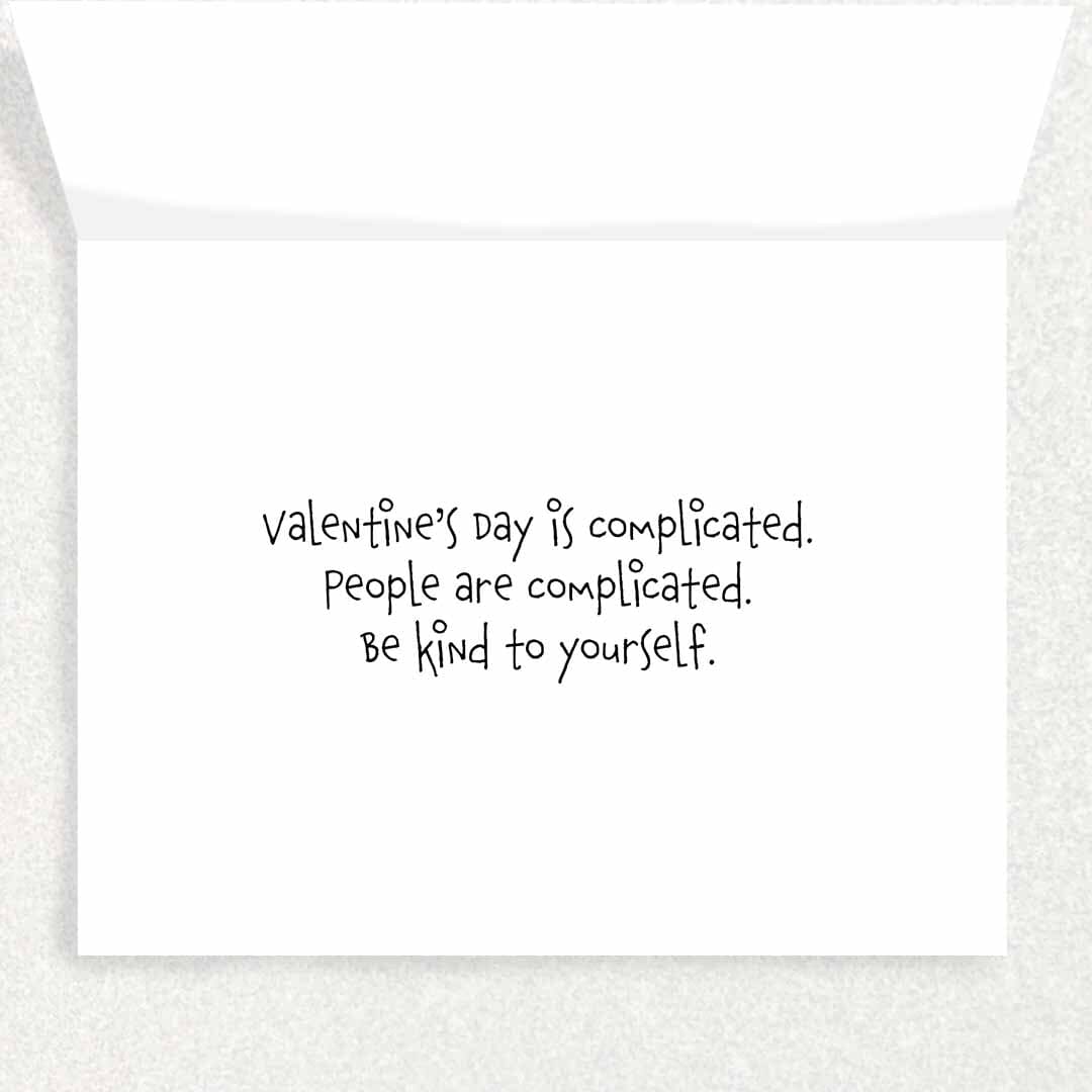 Cupid’s Arrow: Valentine’s Day is Complicated Card Written Hugs Designs