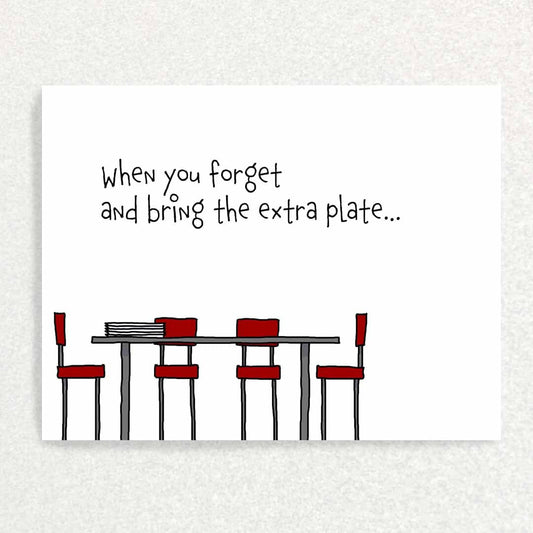 Extra Plate: Grief and Loss Card Written Hugs Designs