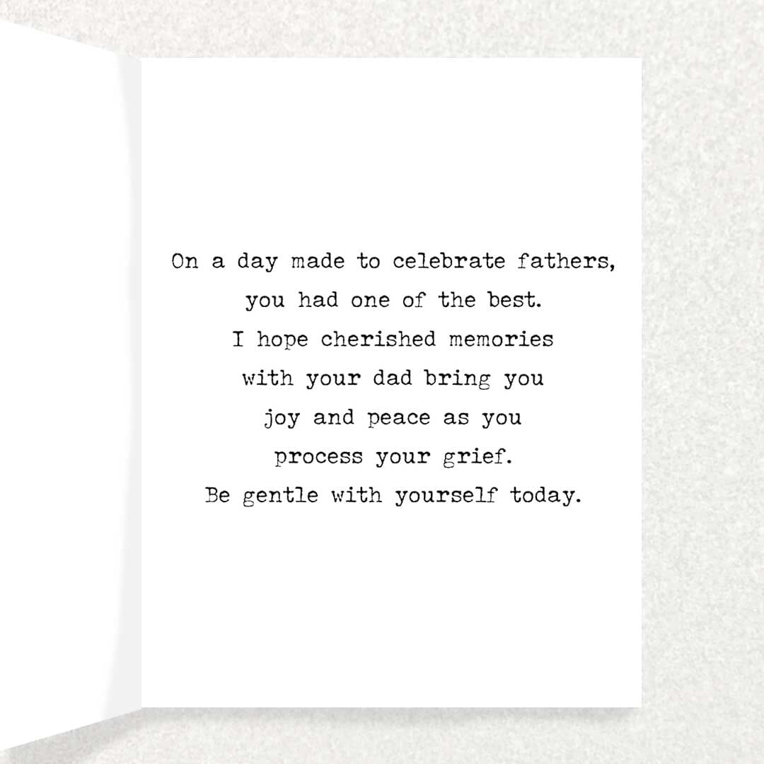 Father’s Day Sympathy Card: Loss of Close Dad Written Hugs Designs