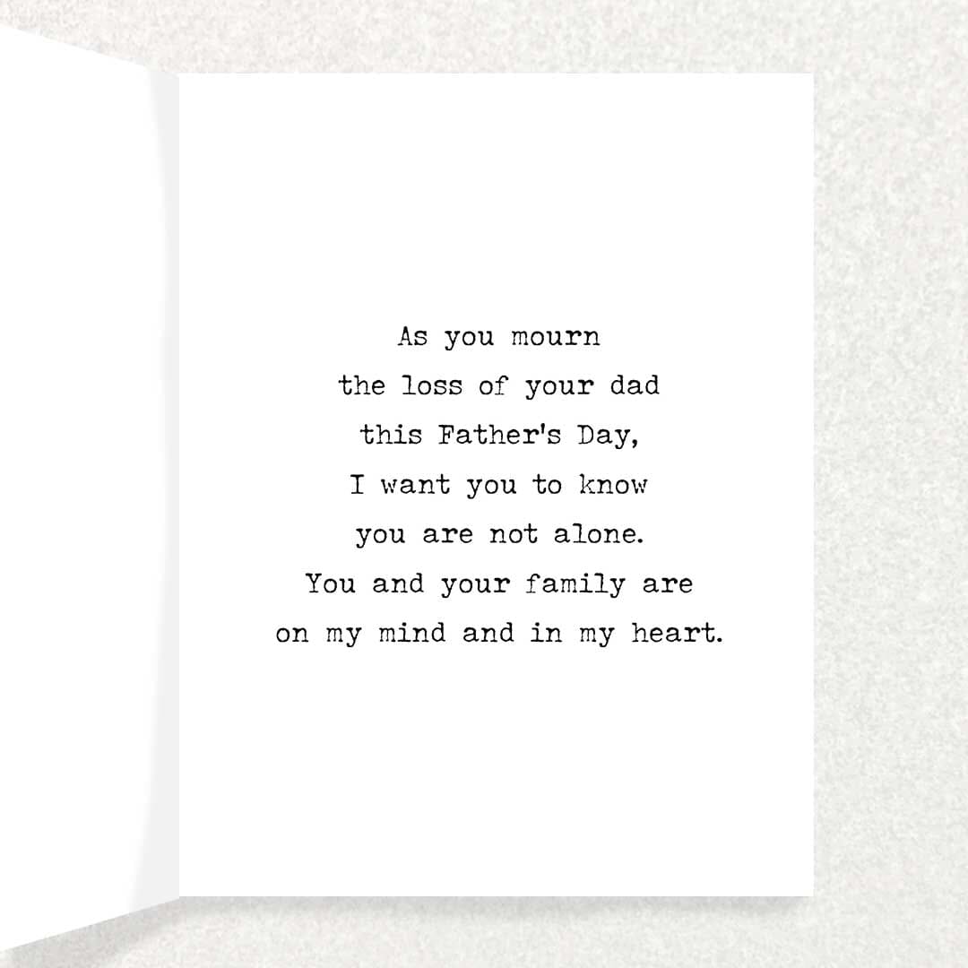 Father’s Day Sympathy Card: Loss of Dad Written Hugs Designs
