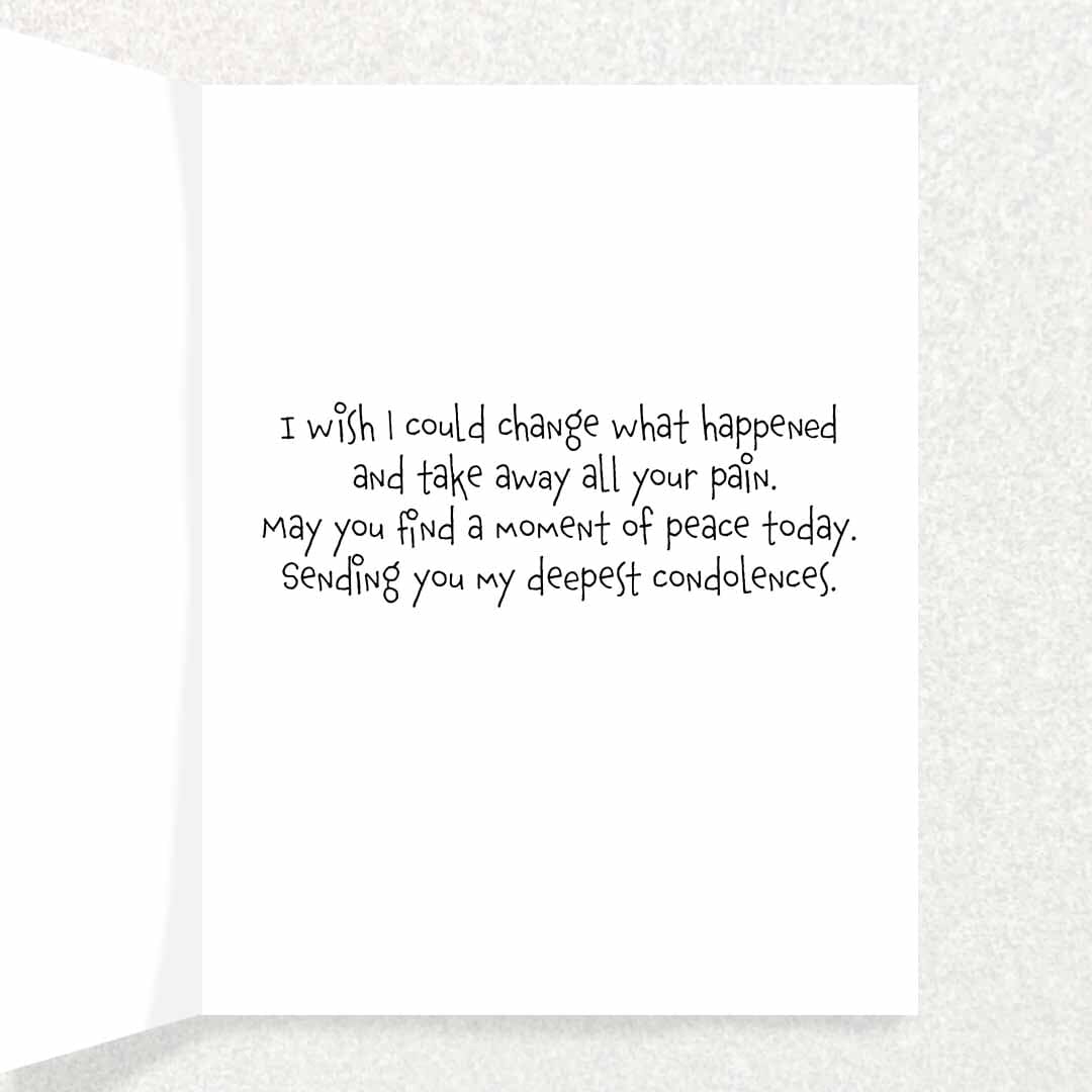 Grieving penguins: Tragic loss card Written Hugs Designs