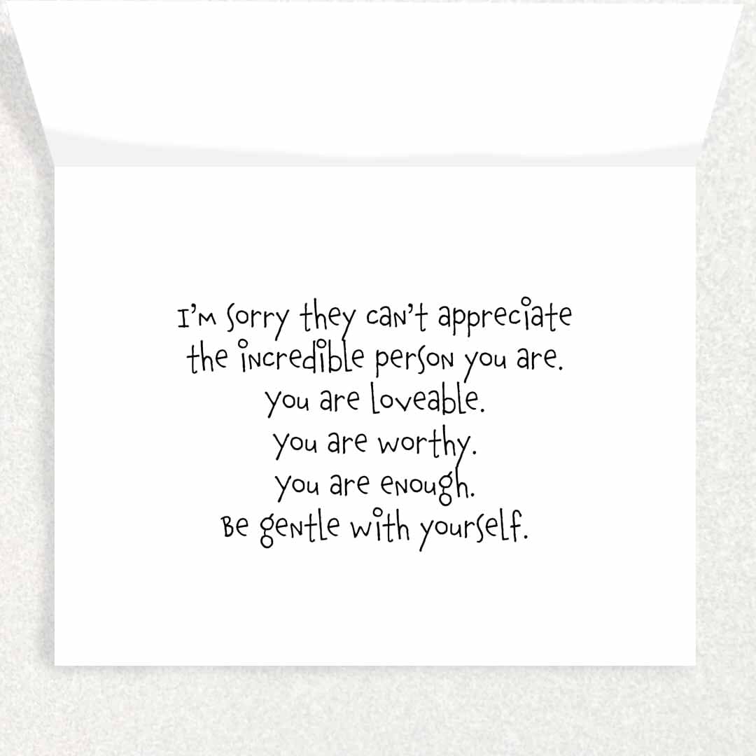 LGBTQIA+ Estrangement Card: LGBTQIA+ Rejection or Bullying Card Written Hugs Designs