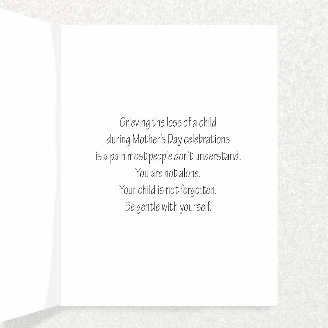 Mother’s Day Sympathy Card: Loss of a Child Written Hugs Designs