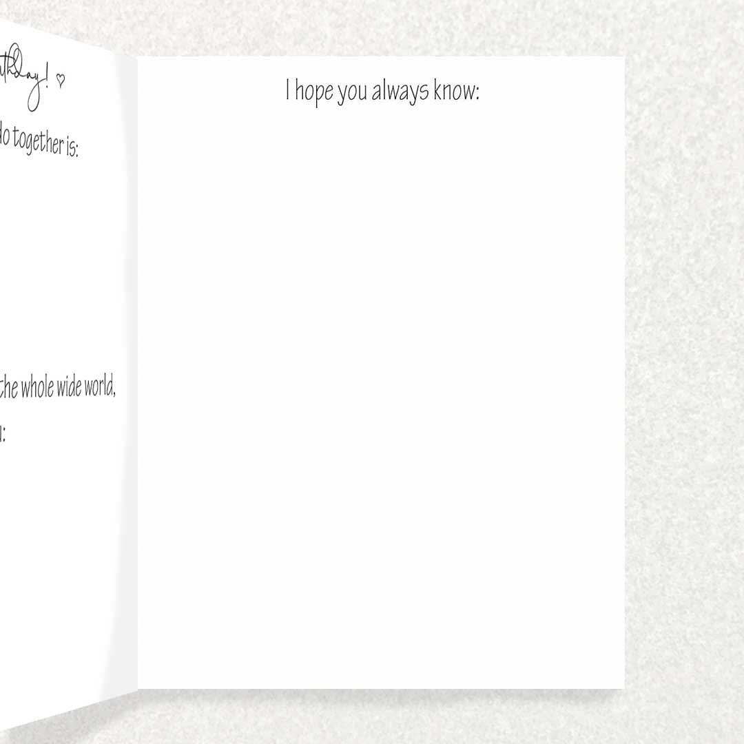 Panda Hugs Birthday: Keepsake Prompts Card Written Hugs Designs