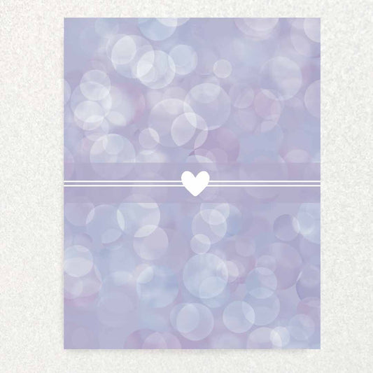 Purple New Baby Keepsake Prompt Card Written Hugs Designs