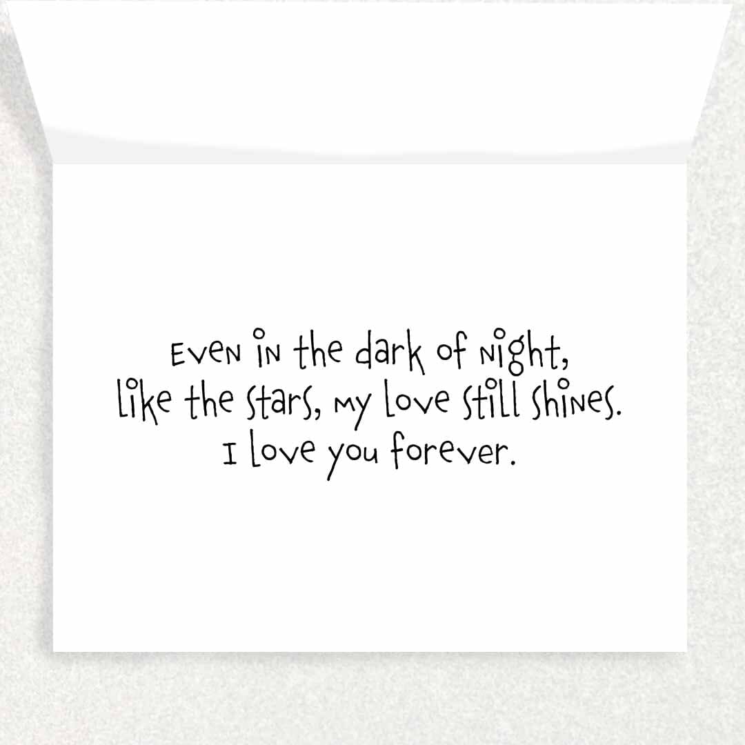 Stars: Mental Health Card Written Hugs Designs