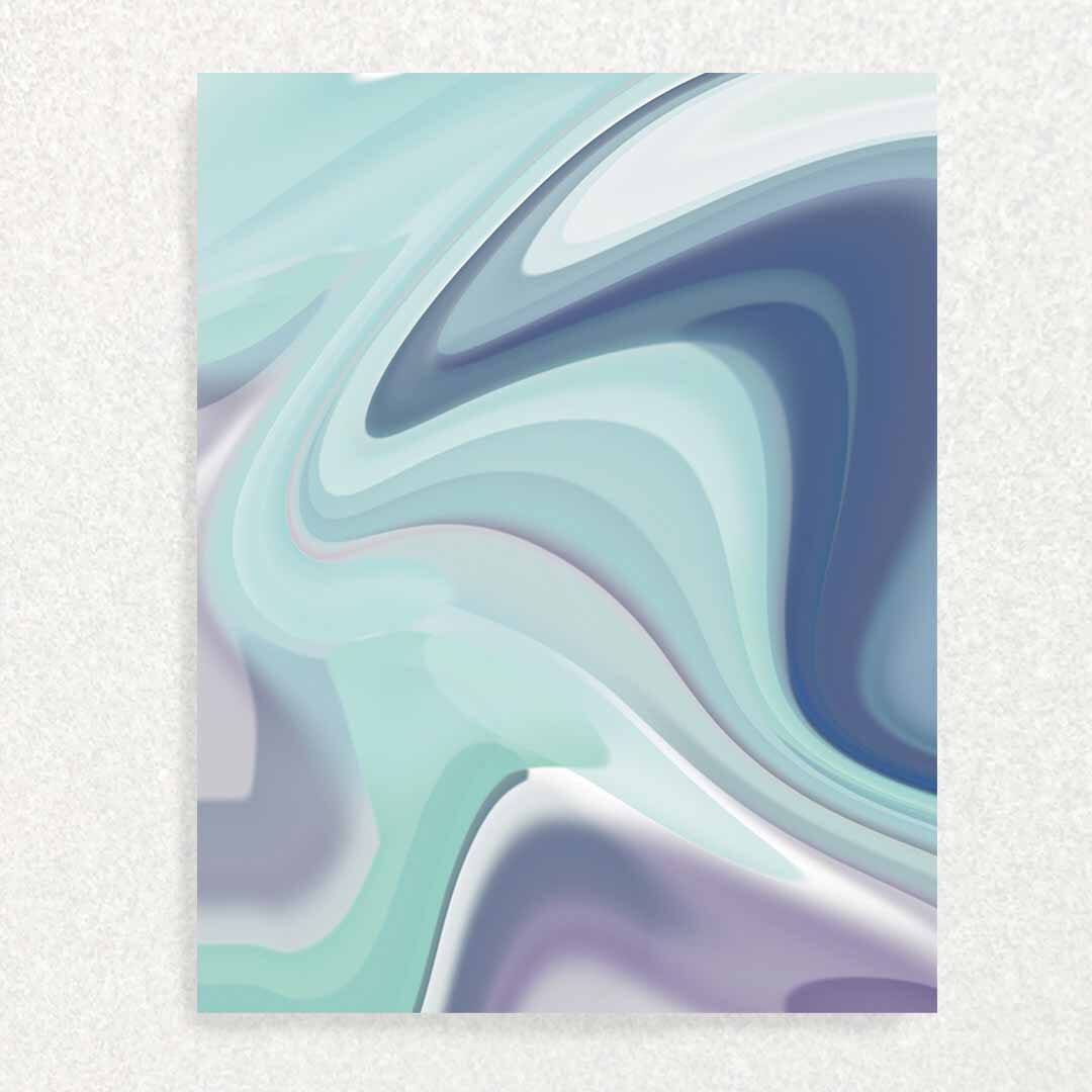 Teal Marble Sympathy Card Written Hugs Designs