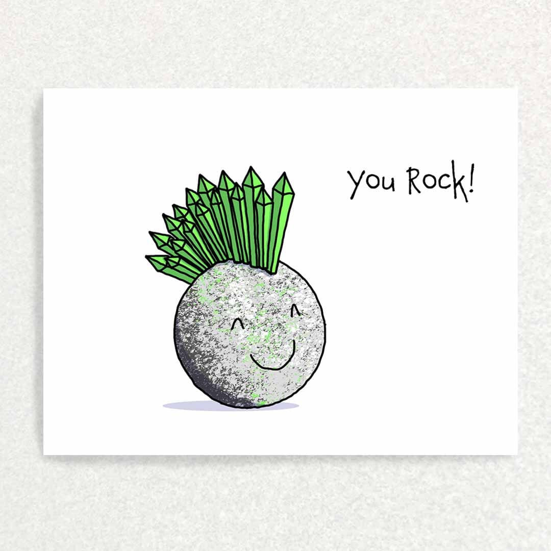 You Rock : Funny and Cute: Unique Greeting Card Written Hugs Designs