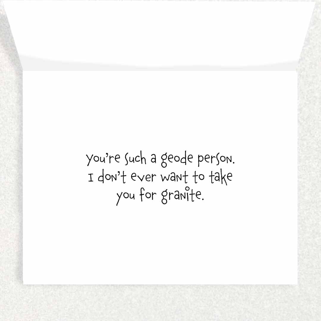 You Rock : Funny and Cute: Unique Greeting Card Written Hugs Designs
