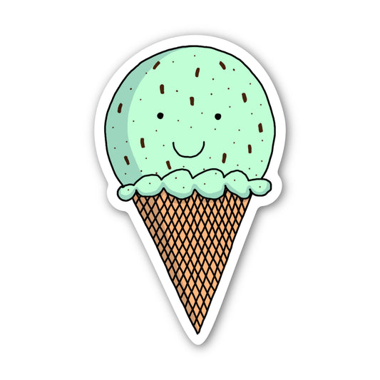 Mint Ice Cream Sticker