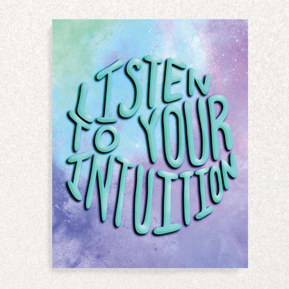 Listen to Your Intuition Card