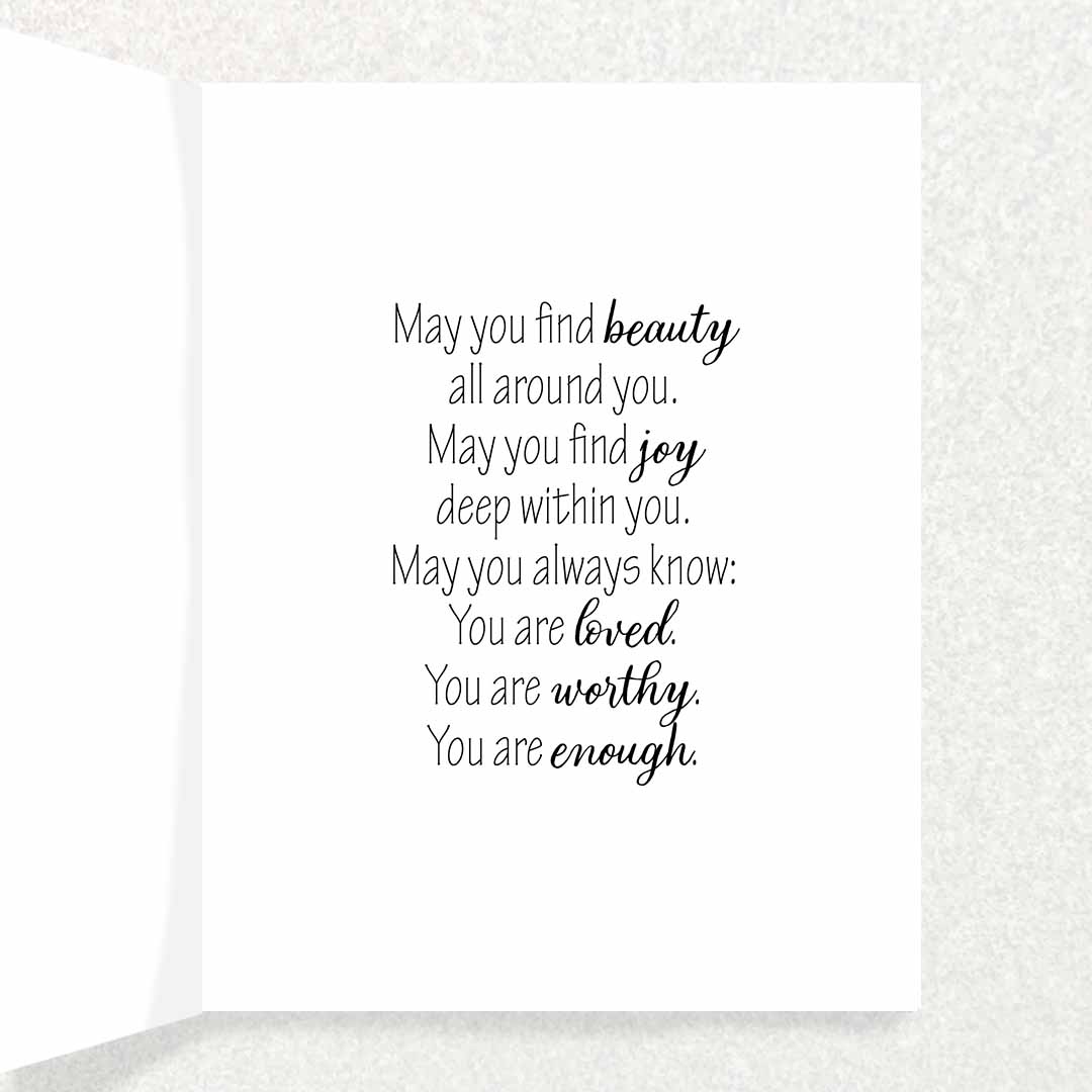 Purple Dahlia - Affirmations Card