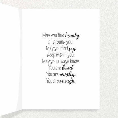 Purple Dahlia - Affirmations Card