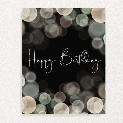 Midnight Glow Birthday: Keepsake Prompts Card
