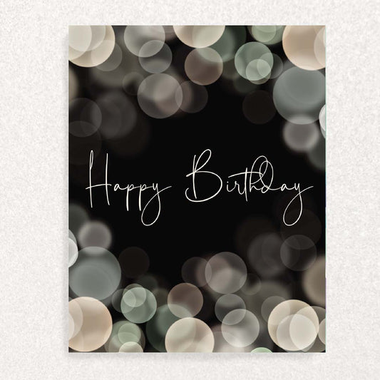 Midnight Glow Birthday: Keepsake Prompts Card