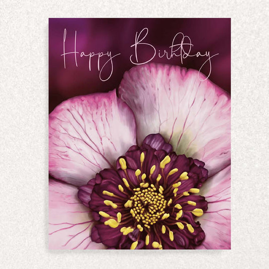 Hellebore Birthday: Keepsake Prompts Card