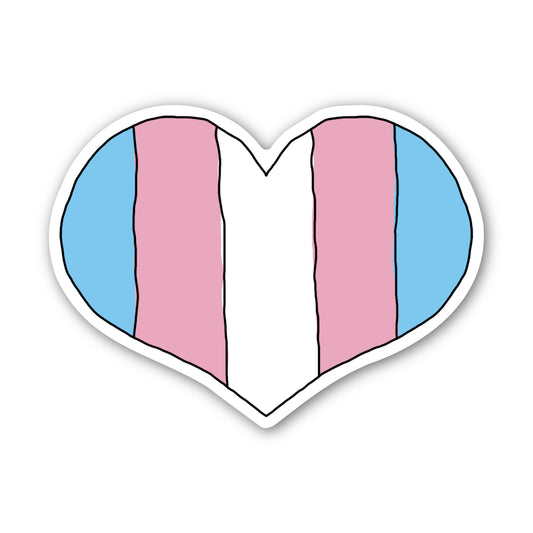 Trans Heart Sticker
