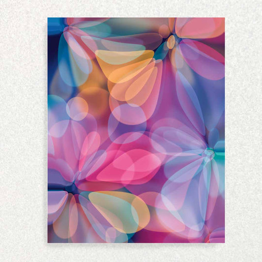 Front of Mother’s Day Sympathy Card: Loss of a Child Rainbow Crystal Flowers