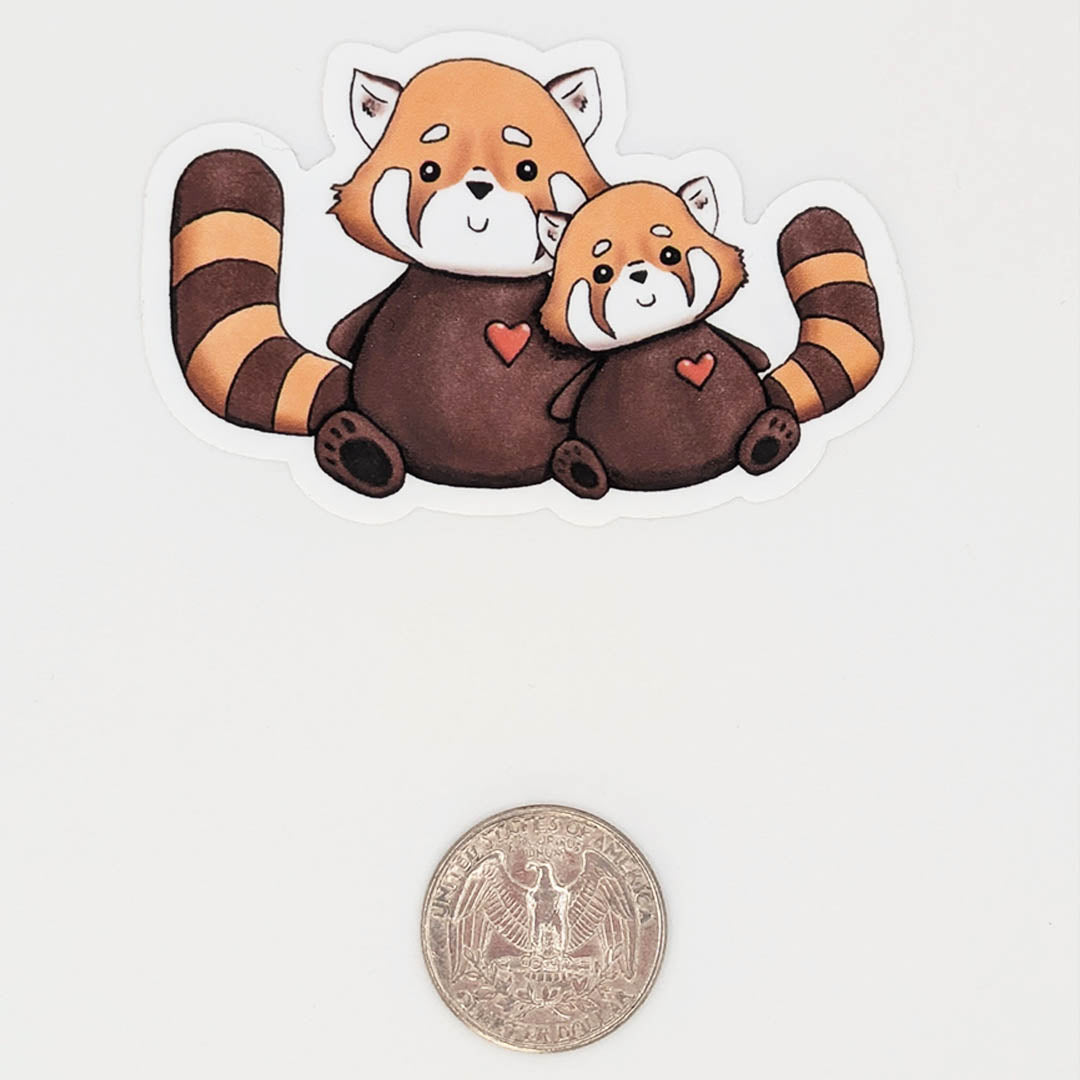 Red pandas sticker