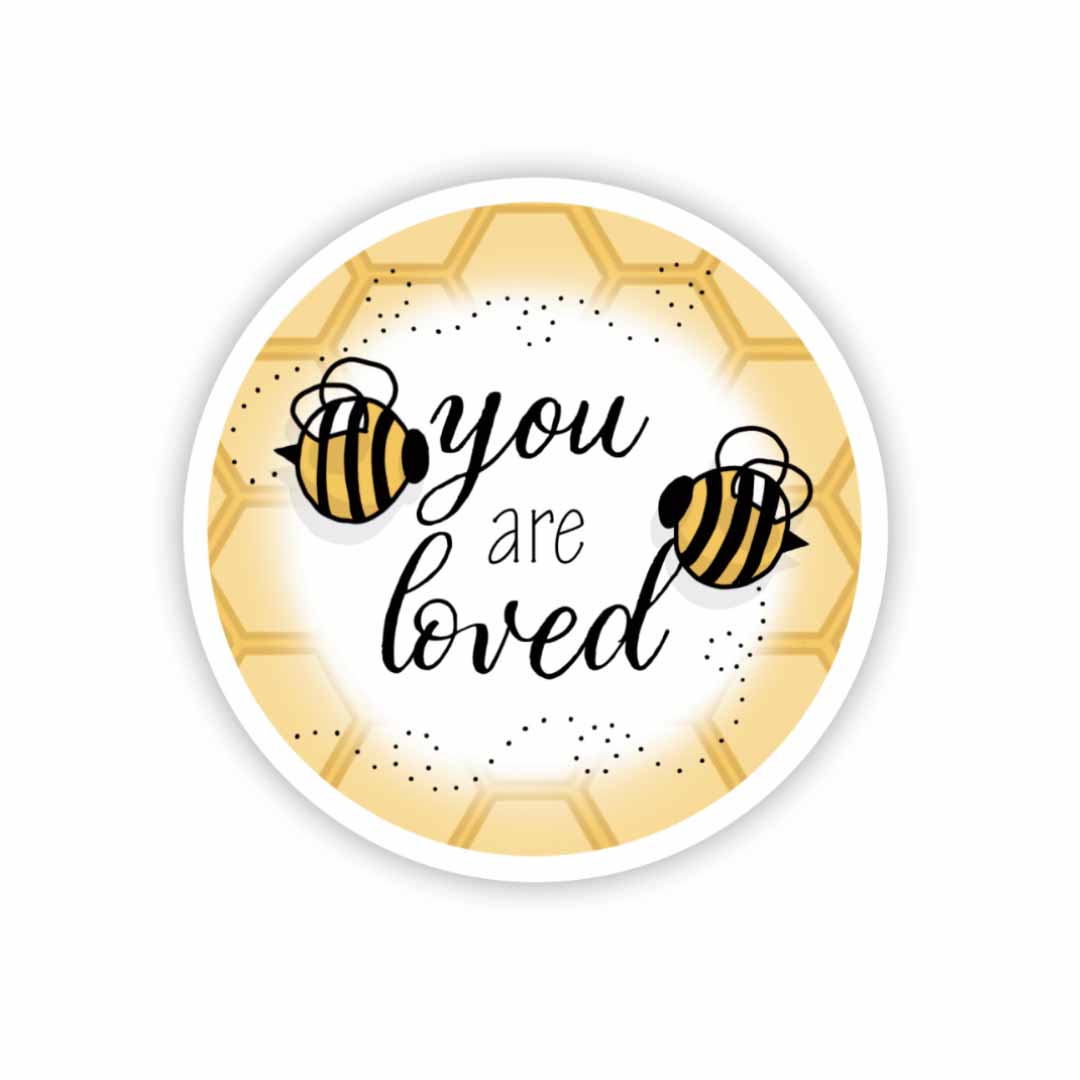 You Are Loved Bees Sticker