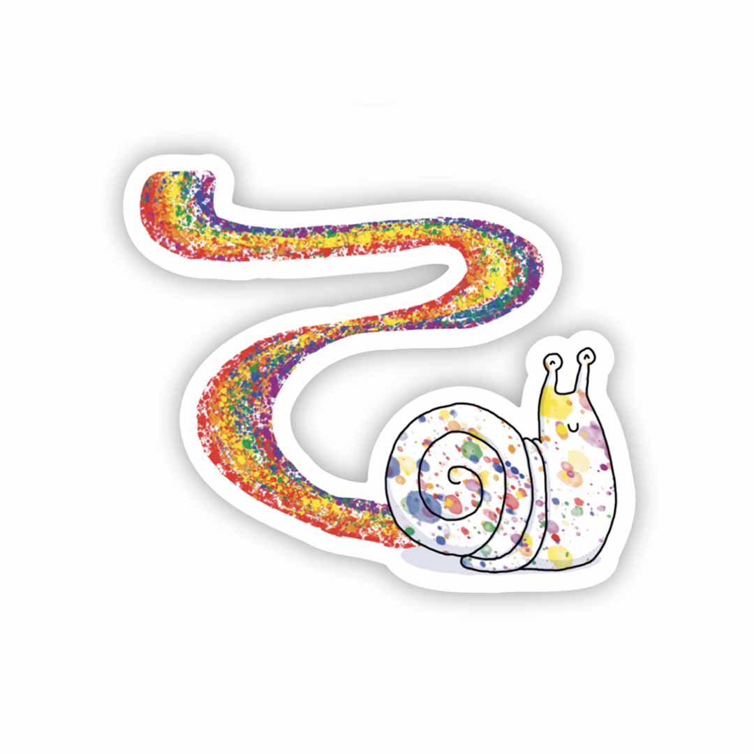 Cute Rainbow Snail Sticker