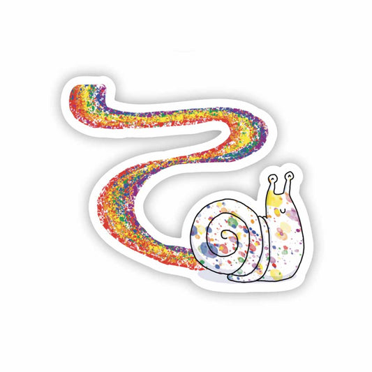 Cute Rainbow Snail Sticker