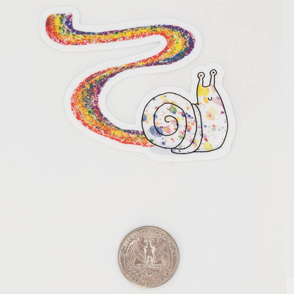 Cute Rainbow Snail Sticker