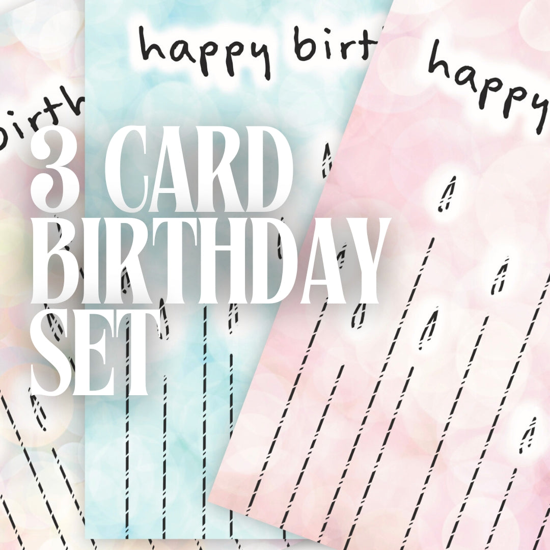 3 card birthday set