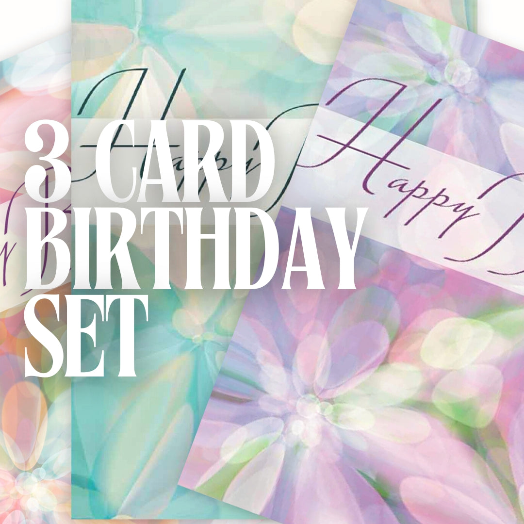 3 Card Birthday Set - Spring Vibes