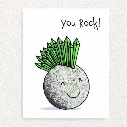 You Rock : Funny and Cute: Unique Greeting Card