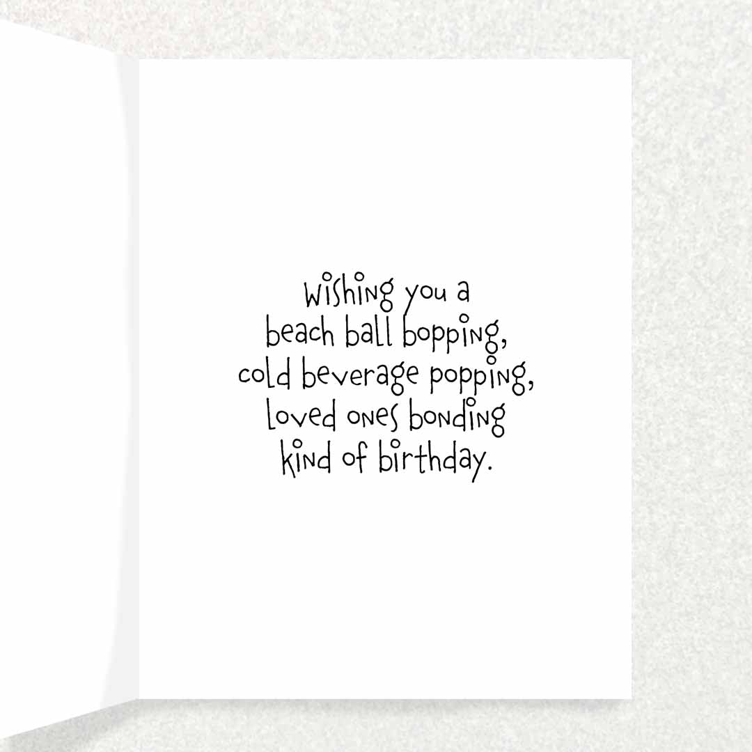 Beach Ball Birthday Card: Fun and Light