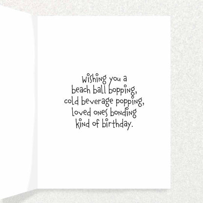 Beach Ball Birthday Card: Fun and Light