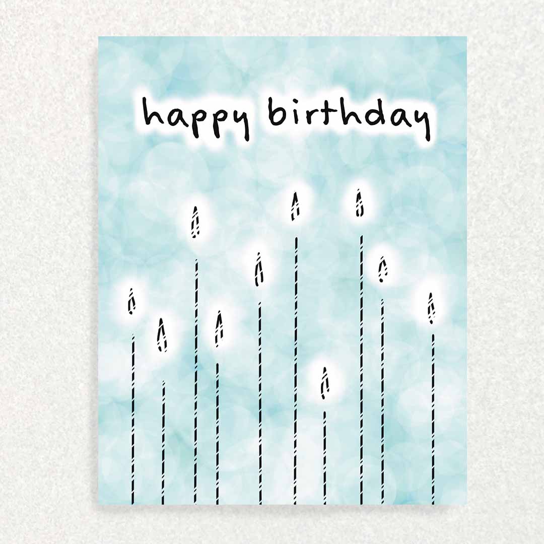 3 Card Birthday Set - Pastel Candle Vibes