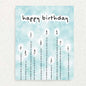 Blue Candles: Keepsake Interview Prompts Card Written Hugs Designs 