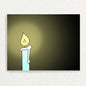 Candle Light: Mental Health Card Written Hugs Designs 