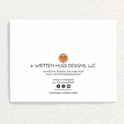 Candle Light: Mental Health Card Written Hugs Designs 
