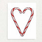 Candy Cane Keepsake Prompt Holiday Card Written Hugs Designs 