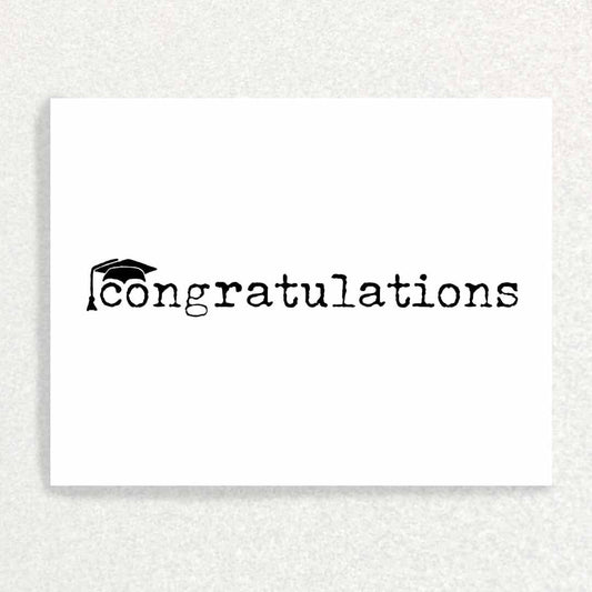Congratulations: Graduation Card Written Hugs Designs 