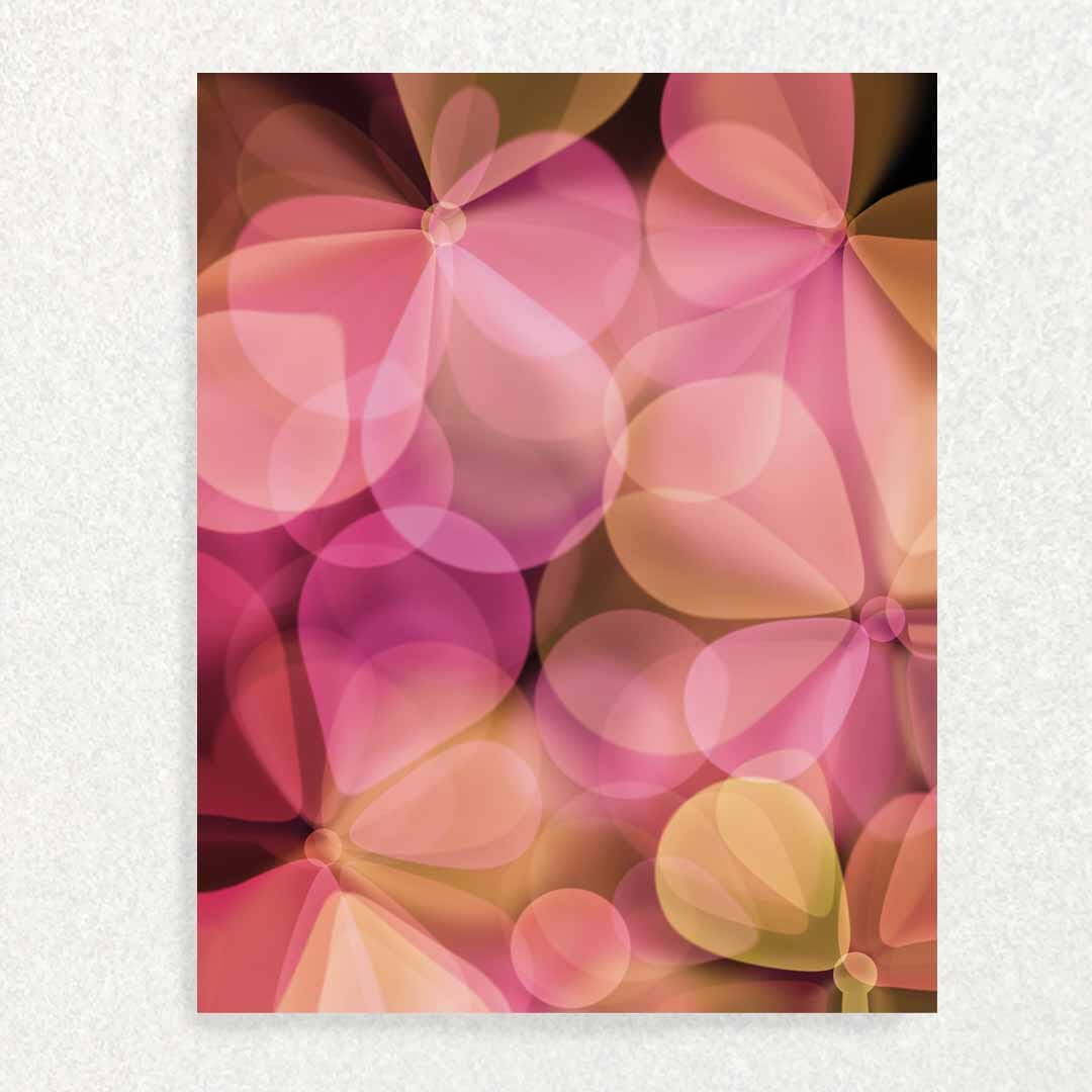 Crystal Pink Blank Inside Card Written Hugs Designs 