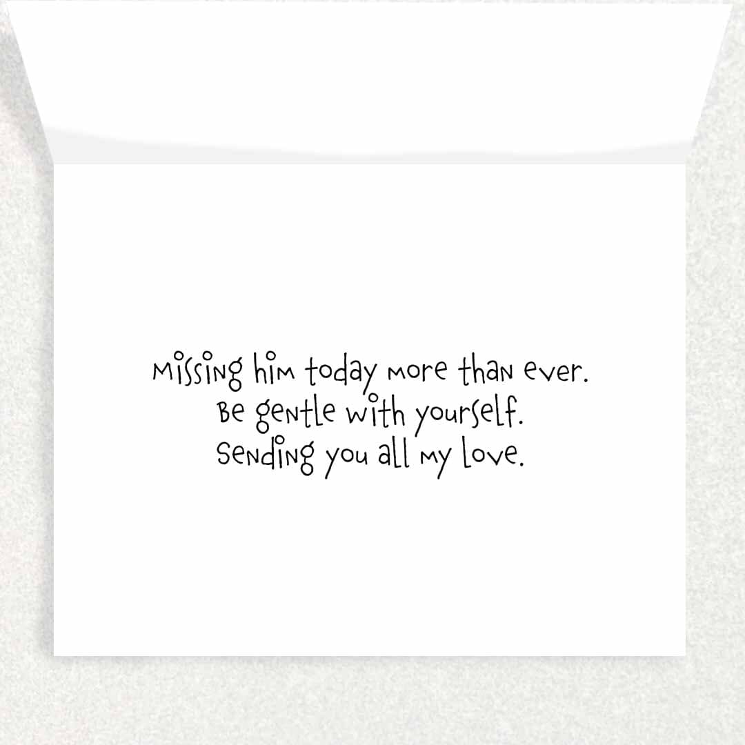 Father Passed: Father’s Day Rememberance Card: Fishing Written Hugs Designs 