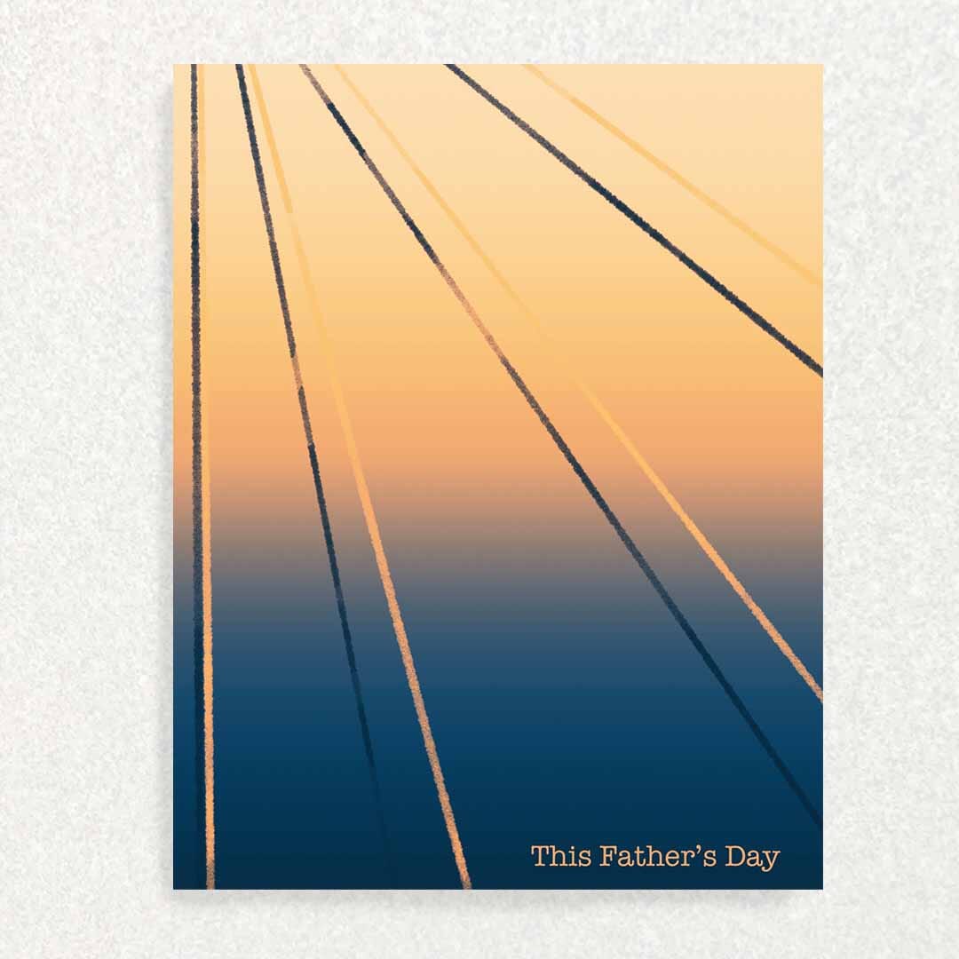 Father’s Day Both And Celebratory and Sympathy Card: Joy and Grief Written Hugs Designs 